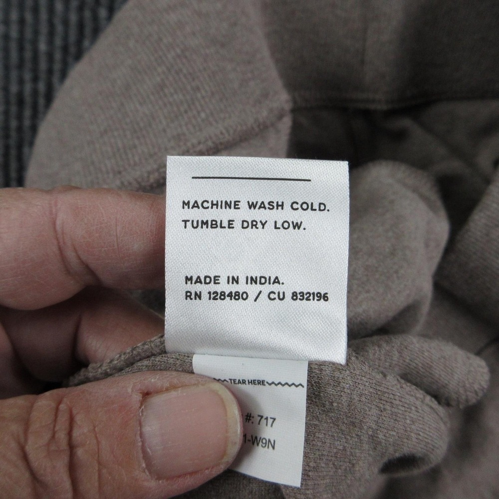 Pact Pants Womens L Brown Sweatpants Pull On Elastic Waist Pockets 31x28* - Picture 12 of 16